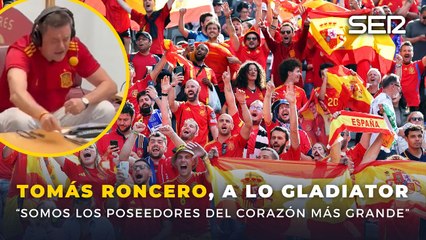 La arenga de Tomás Roncero a lo 'Gladiator' para la Eurocopa: "Somos los poseedores del corazón más grande jamás contado"