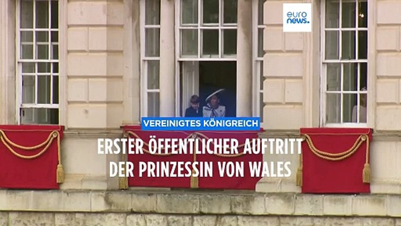 Erster Auftritt: Prinzessin Kate zeigt sich bei Trooping the Colour