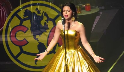 Ángela Aguilar se hace viral por video cantando el himno del América