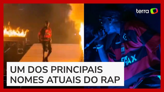 Rapper americano usa camisa do Flamengo em show nos Estados Unidos
