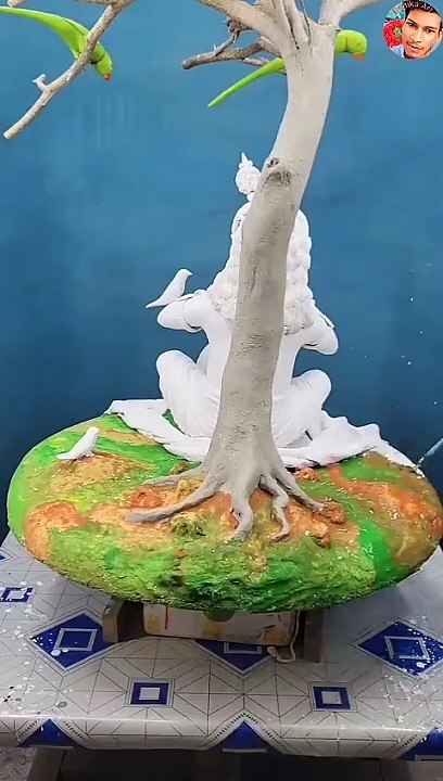 Makhan_Chor_Gopal__❤️_|_How_to_color_Gopal_idol_made_of_clay_#gopal_#colouring_gopal_#clay_krishna(480p)