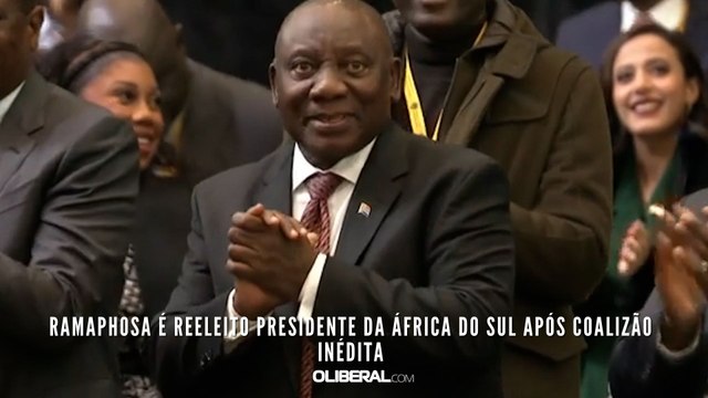 Ramaphosa é reeleito presidente da África do Sul após coalizão inédita
