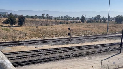 UP 6614 Northbound Manifest Train at West Colton Yard