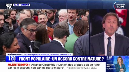 Refus de rejoindre le Nouveau Front populaire: "Je ne ferme pas les yeux, je ne baisse pas la tête", affirme Jérôme Guedj