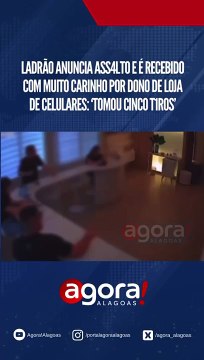 LADRÃO ANUNCIA ASS4LTO E É RECEBIDO COM MUITO CARINHO POR DONO DE LOJA DE CELULARES: TOMOU CINCO T1ROS