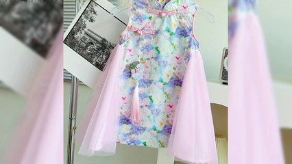 Chinese Style baby frock designs for 1 to 5 year old baby girls