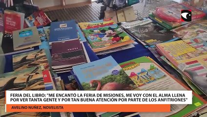 Feria del Libro: "Me encantó la feria de Misiones, me voy con el alma llena por ver tanta gente y por tan buena atención por parte de los anfitriones"