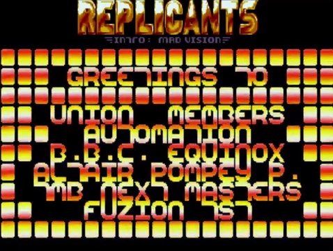 Atari ST Cracktro - Supercars II by Mad Vision & The Replicants