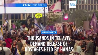 ‘Bring everyone back home’: Thousands in Tel Aviv demand release of hostages held by Hamas