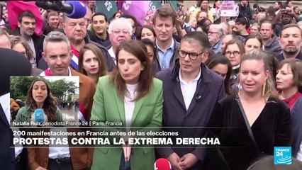 Informe desde París: 200 manifestaciones en Francia en contra de la extrema derecha