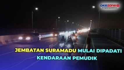 Jelang Lebaran Iduladha, Jembatan Suramadu Mulai Dipadati Kendaraan Pemudik