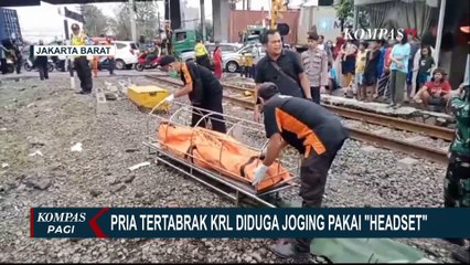 Pria di Jakarta Barat Tewas Tertabrak Kereta, Diduga Jogging Pakai Headset