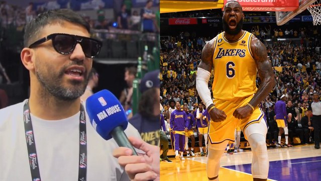 Kun Agüero tiene clara su afición en la NBA: Yo soy de LeBron James