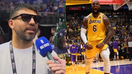 Kun Agüero tiene clara su afición en la NBA: "Yo soy de LeBron James"