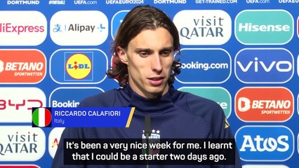 'Never felt anything like this' - Calafiori reflects on Italy's win over Albania