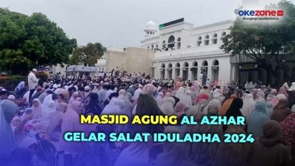 Скачать видео: Minggu Pagi, Masjid Agung Al Azhar Jakarta Gelar Salat Iduladha 2024