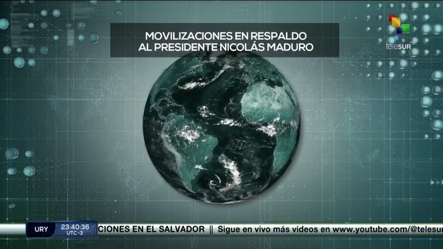 Continúan manifestaciones en apoyo al presidente Nicolás Maduro