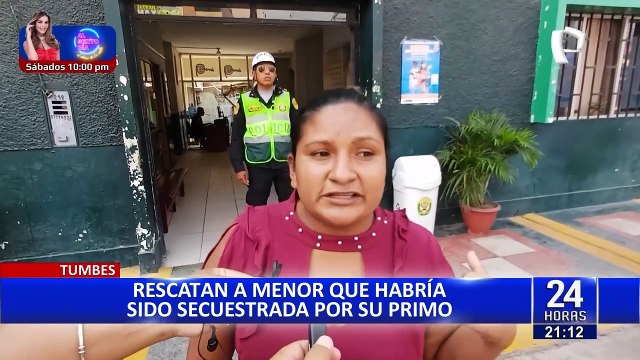 Tumbes: PNP rescata a menor de 13 años que había sido reportada como desaparecida