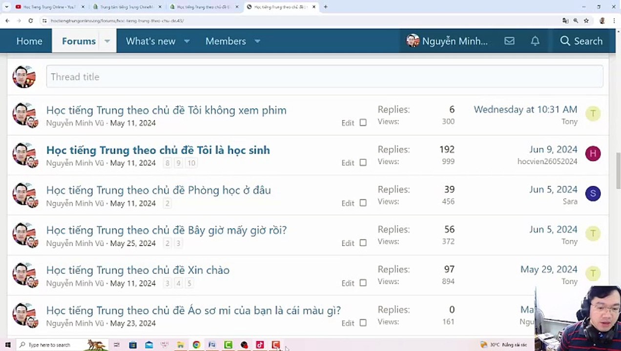 Trung tâm tiếng Trung Quận Thanh Xuân Thầy Vũ đào tạo Hán ngữ giao tiếp cơ bản nâng cao