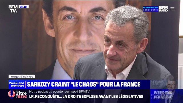 Législatives: pour Nicolas Sarkozy, la dissolution peut plonger le pays dans le chaos