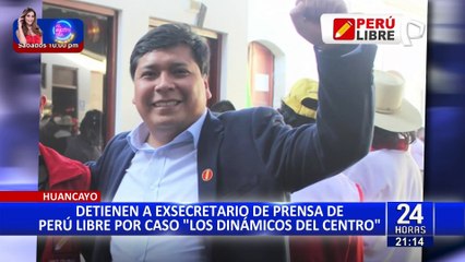 Perú Libre: detienen a exsecretario de prensa por vínculo con ‘Los Dinámicos del Centro’
