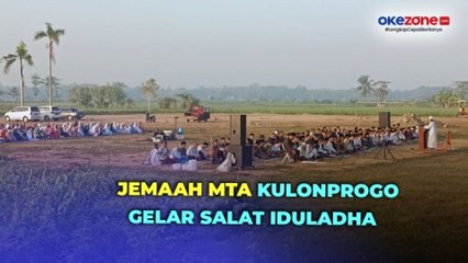 Download Video: Ratusan Jemaah MTA Kulonprogo Yogyakarta Gelar Salat Iduladha Hari Ini