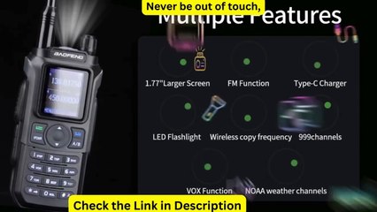 Baofeng UV 21 Pro Wireless Copy Frequency Walkie Talkie 16 KM Long Range Waterproof Flashlight