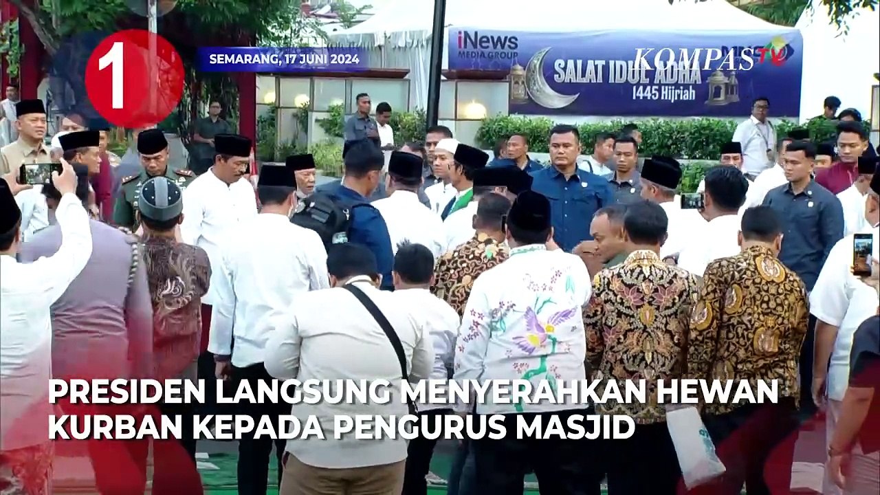 [TOP 3 NEWS] Jokowi Salat Id di Semarang, Prabowo Salat Id di Hambalang, Gibran Salat dengan Timnas