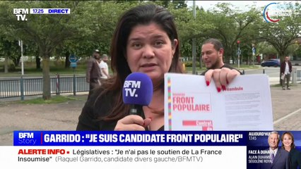 Investiture LFI: "J'ai été en quelque sorte trahie par une sorte de manœuvre", estime Raquel Garrido
