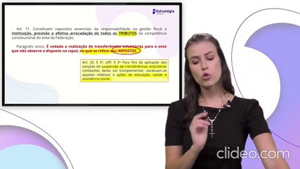 A64 LC 101 (LRF) Parte 6 - Lei de Responsabilidade Fiscal AFO
