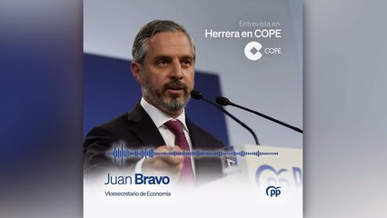 Juan Bravo denuncia en COPE que el PSOE está "comprando votos" con la financiación singular de Cataluña