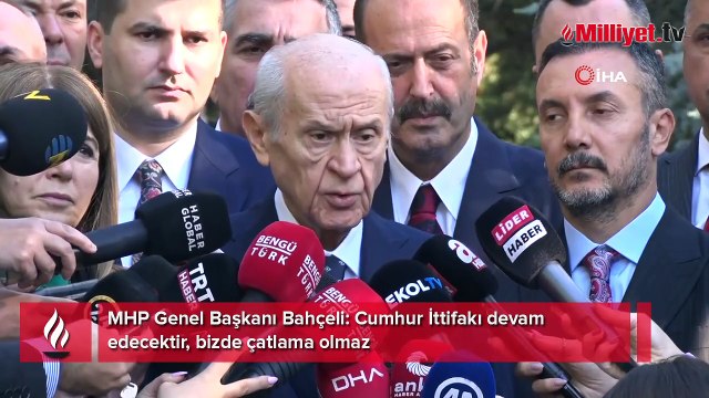 Bahçeli'den son dakika Cumhur İttifakı açıklaması