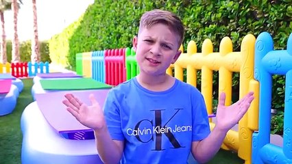 Oliver and Mom Surprise Pools Adventures