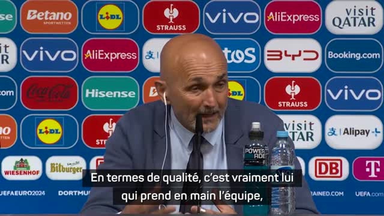Italie - Spalletti : "Barella ? C'est vraiment lui qui prend en main l'équipe"