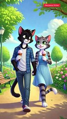 cat romentic love story/Whiskers & Woofers: A Tail of Two Hearts