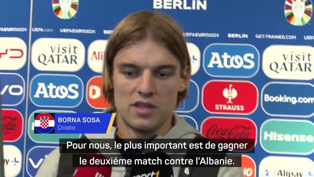 Croatie - Sosa : Le plus important est de gagner le deuxième match contre l'Albanie