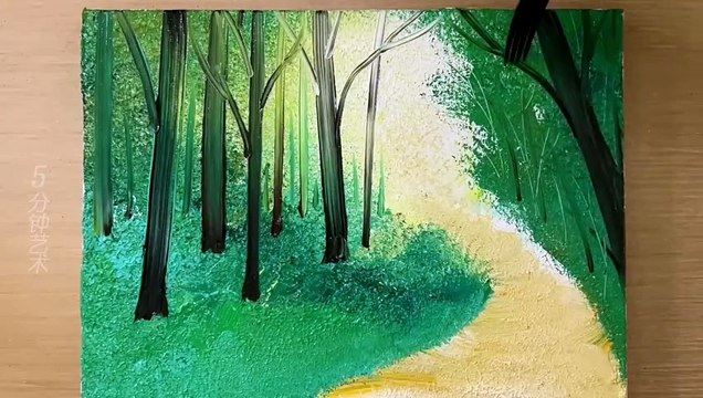 Fantasying Art work Enchanted Forest: Stunning Hand-Painted Artwork