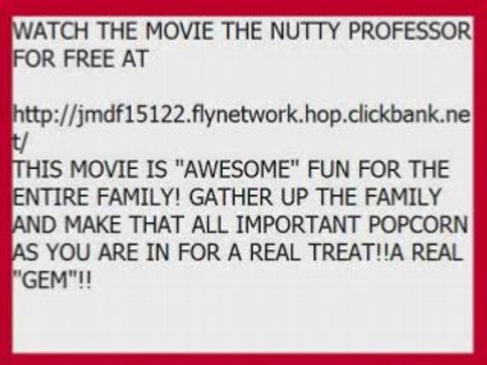 THE NUTTY PROFESSOR