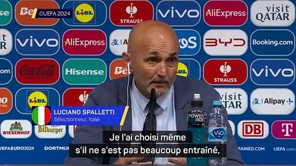 Spalletti : "Barella ? C'est vraiment lui qui prend en main l'équipe"