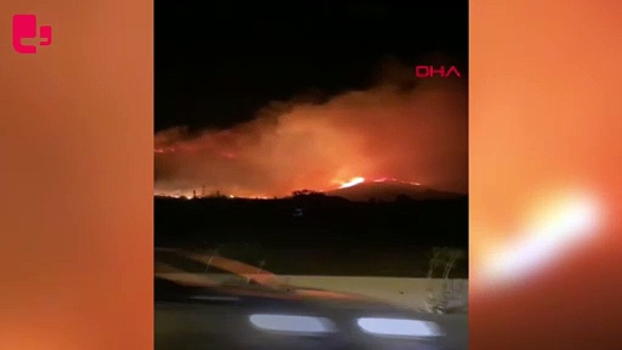 Zeytinlik yangını söndürüldü; orman işçisi dönü...