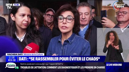 "Il faut se rassembler pour éviter le chaos" déclare Rachida Dati en campagne dans le Val-d'Oise
