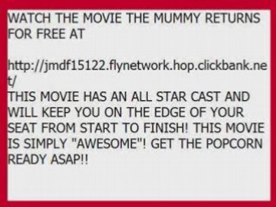THE MUMMY RETURNS