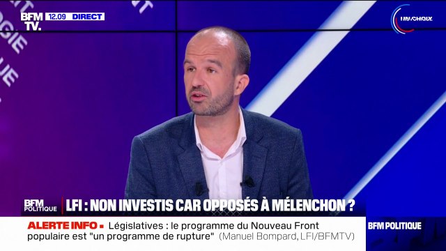 Frondeurs LFI non-investis aux législatives: Manuel Bompard approuve et soutient pleinement la décision du comité électoral
