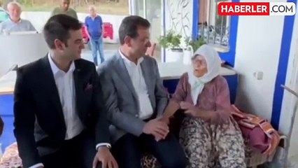Yaşlı kadından İmamoğlu'na bayram harçlığı! 200'ü geri alıp 100 lira verdi