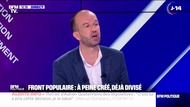 Manuel Bompard (LFI) aux électeurs pour les législatives: Vous pouvez mettre à la tête du pays un gouvernement qui va changer votre vie