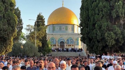 صلاة عيد الأضحى في المسجد الأقصى في القدس