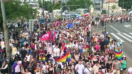 People take to streets of Warsaw for pride parade