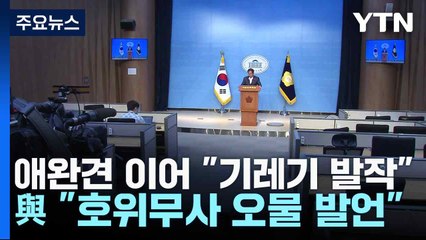 애완견 이어 "기레기 발작"...與 "이재명 호위무사 오물 같은 말" / YTN