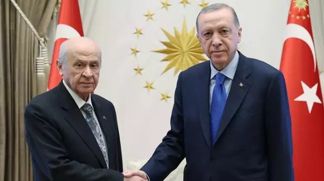 Cumhurbaşkanı Erdoğan, MHP Genel Başkanı Devlet Bahçeli ile görüştü