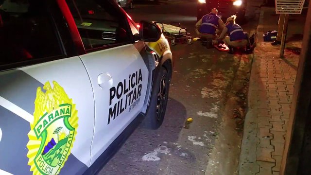 Casal briga em via pública e mulher agredida é socorrida pelo Siate